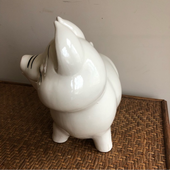 Vintage Rob Roy Large Smiling Piggy Pig Coin Bank - Picture 9 of 10